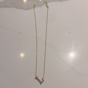 Gold ‘L’ Initial Necklace